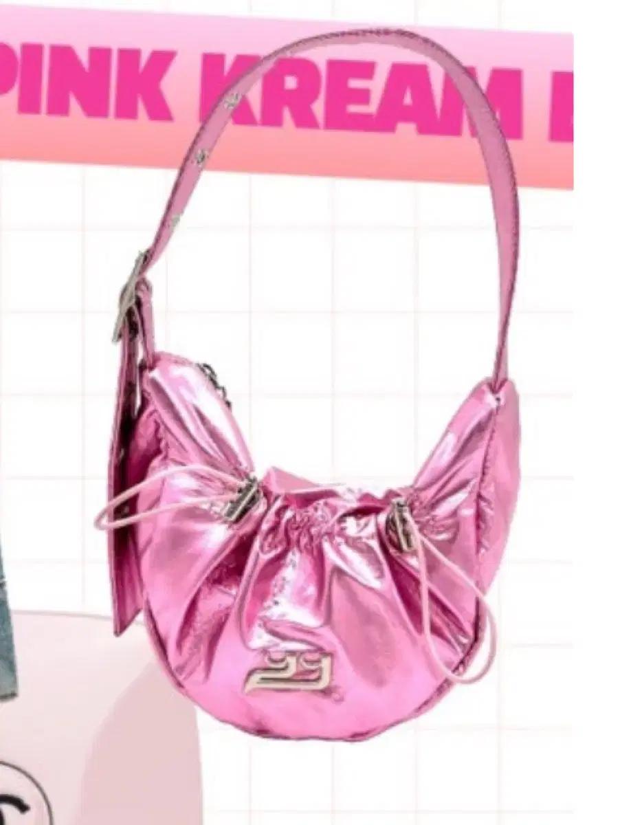 yieyie 이에이에 샤샤백 s 메탈릭 핑크