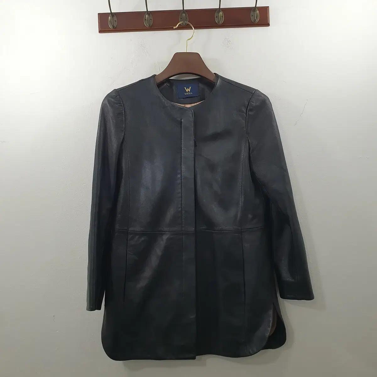 66 WEILL 여성 천연 양가죽 데일리 가죽 자켓