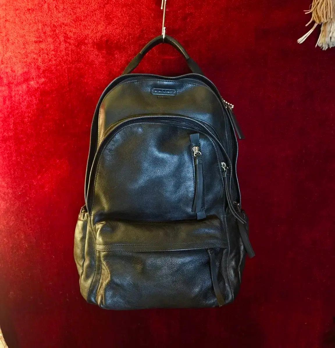코치(COACH) 남성 톰슨 레더 백팩 30x44.5x17.8