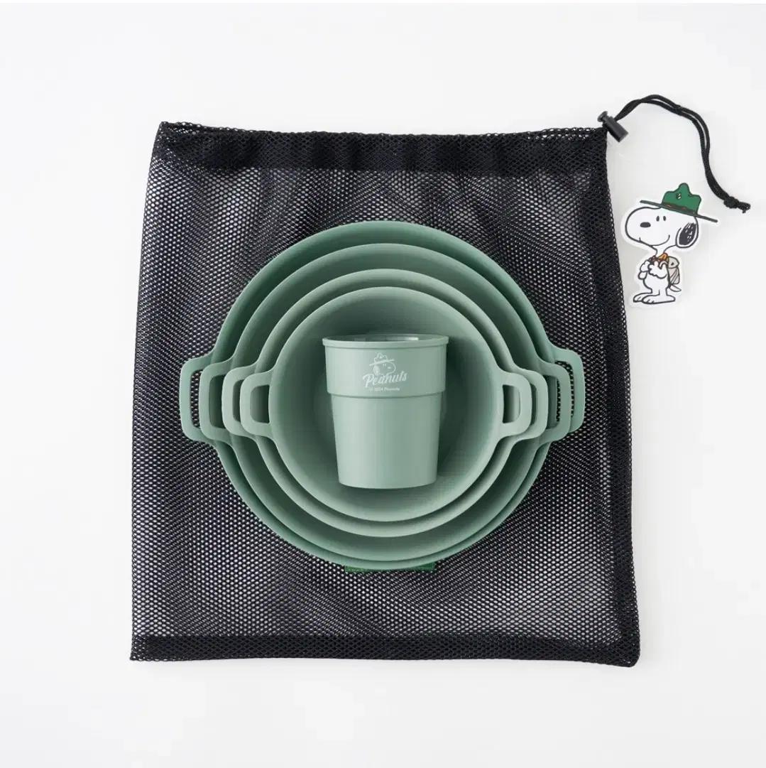 스누피 캠핑용 그릇