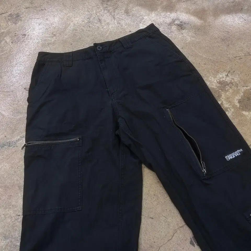 [정품/L] 디스이즈네버댓 디네댓 블랙 카고 팬츠 스트릿