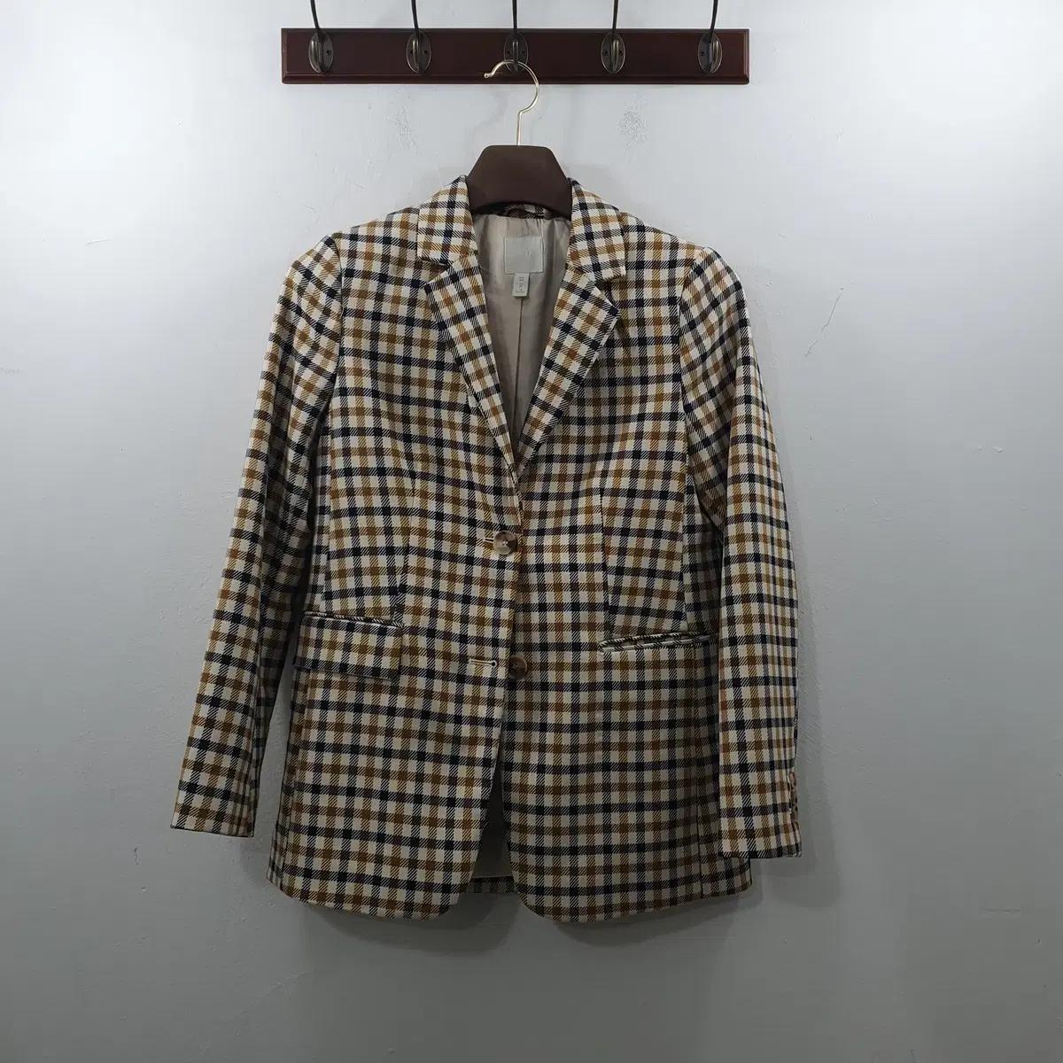 추S-L H&M 여성 체크 데일리 정장 자켓 블레이저