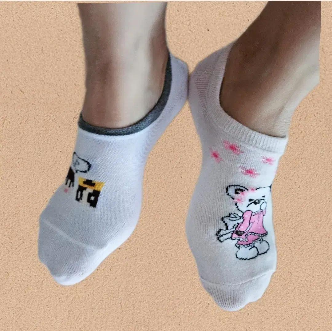 215-240mm 면스판 덧신 고학년 주니어 -여성까지 발목양말 여름