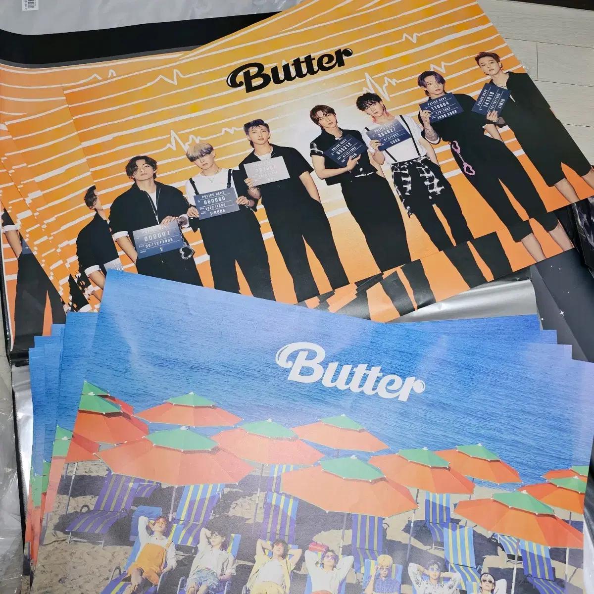 30장 방탄소년단BTS 버터BUTTER포스터 13+13+프루프 4일괄