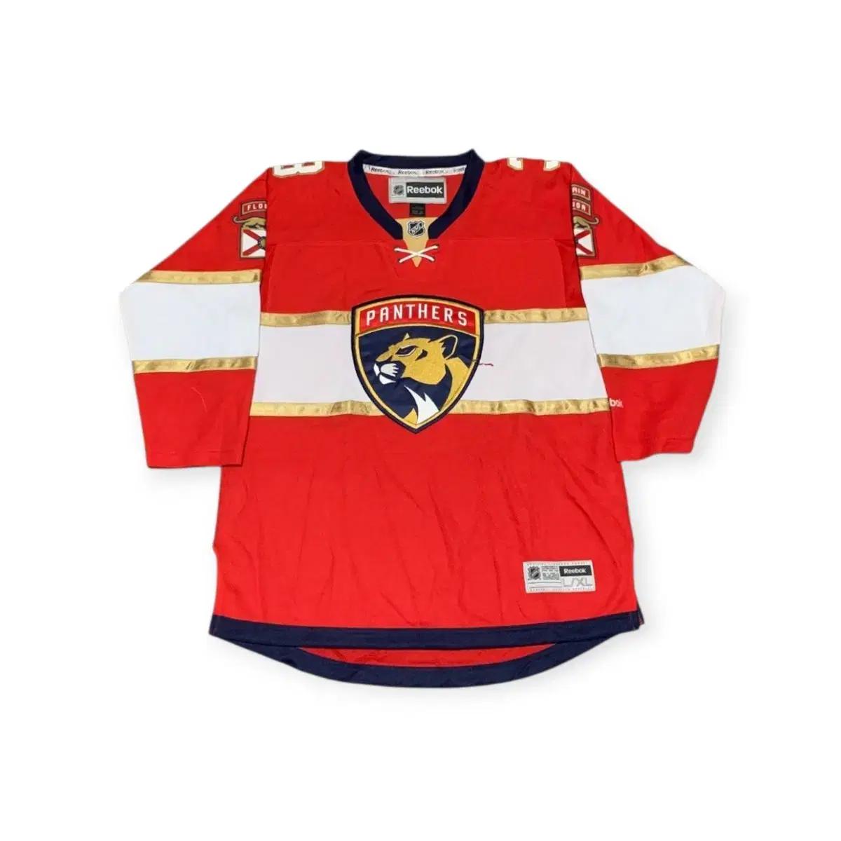 XL)NHL 리복 아이스하키 레드 플로리다 팬서스 3번 미쉘 하키져지