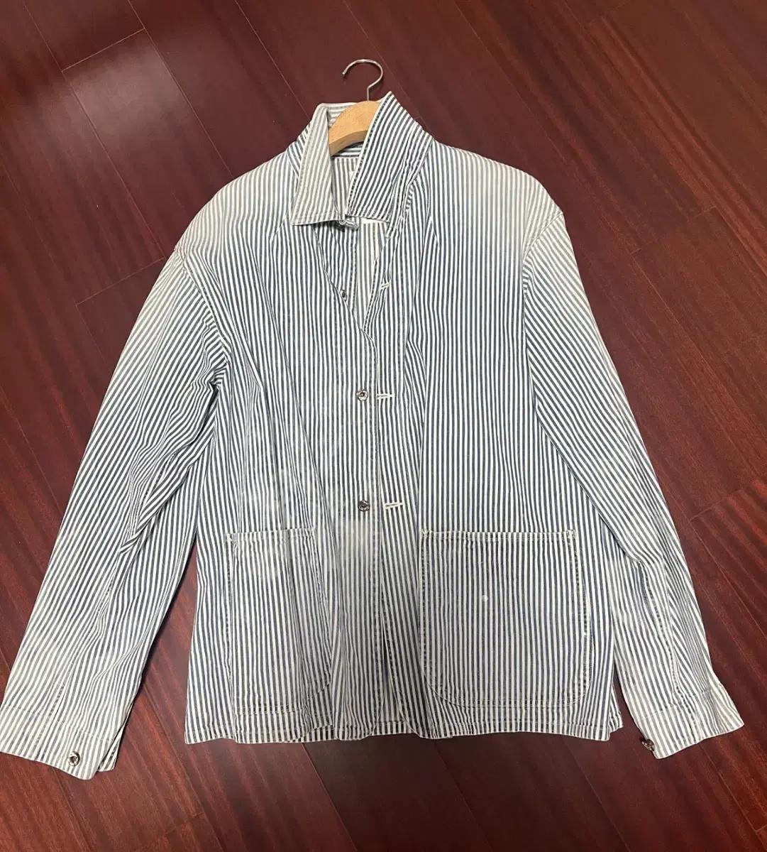 [1]비즈빔22ss Coverall Hickory Dry 히코리 자켓