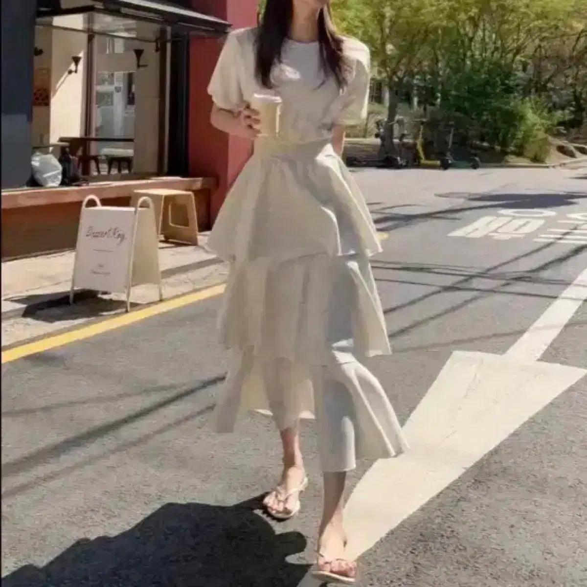 *할인* 퍼프캉캉원피스 반팔여름원피스 여친룩 데일리