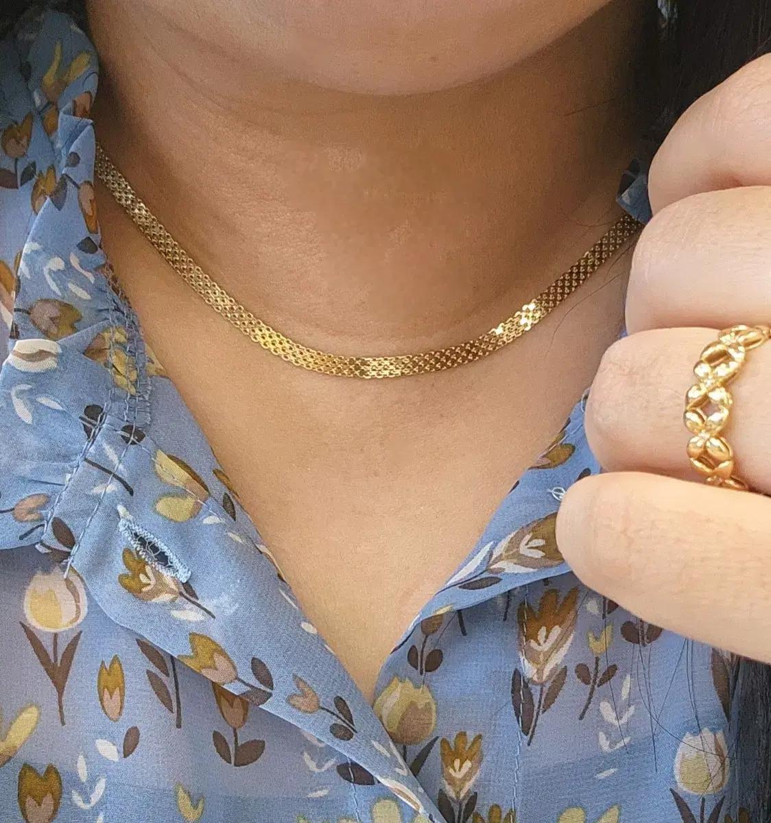 골든듀 18K 옐로골드 비스마르크Y 목걸이