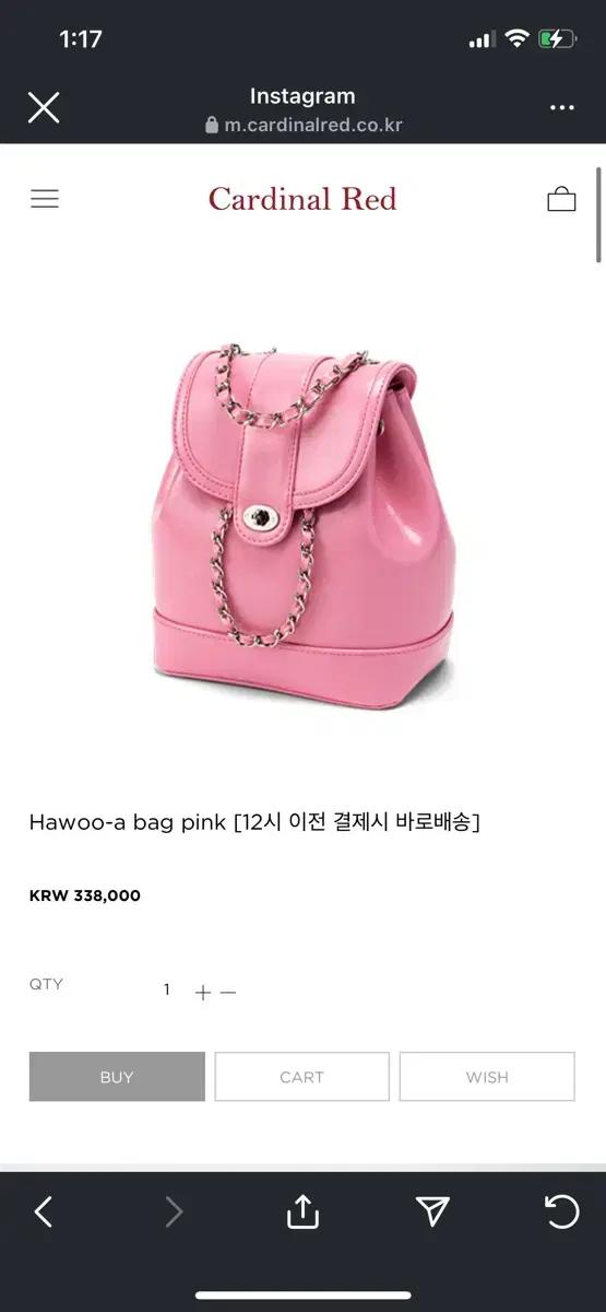 카디널레드 하우아백 핑크 cardinalred