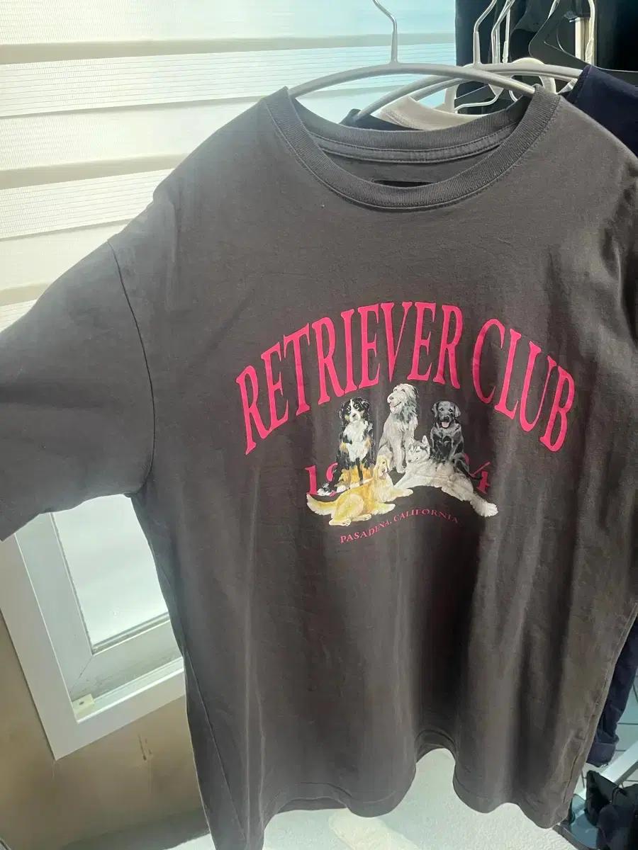 RETRIEVER CLUB 반팔 티셔츠 Charcoal 남여공용