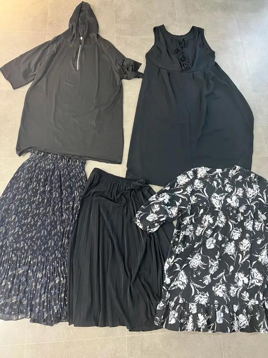 여성 루즈핏 프리사이즈 스커트 원피스 일괄(임부복겸 일상복)