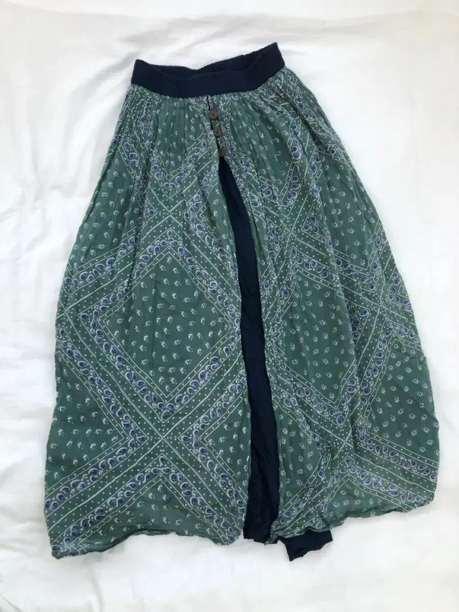jpn vintage bohemian layered skirt