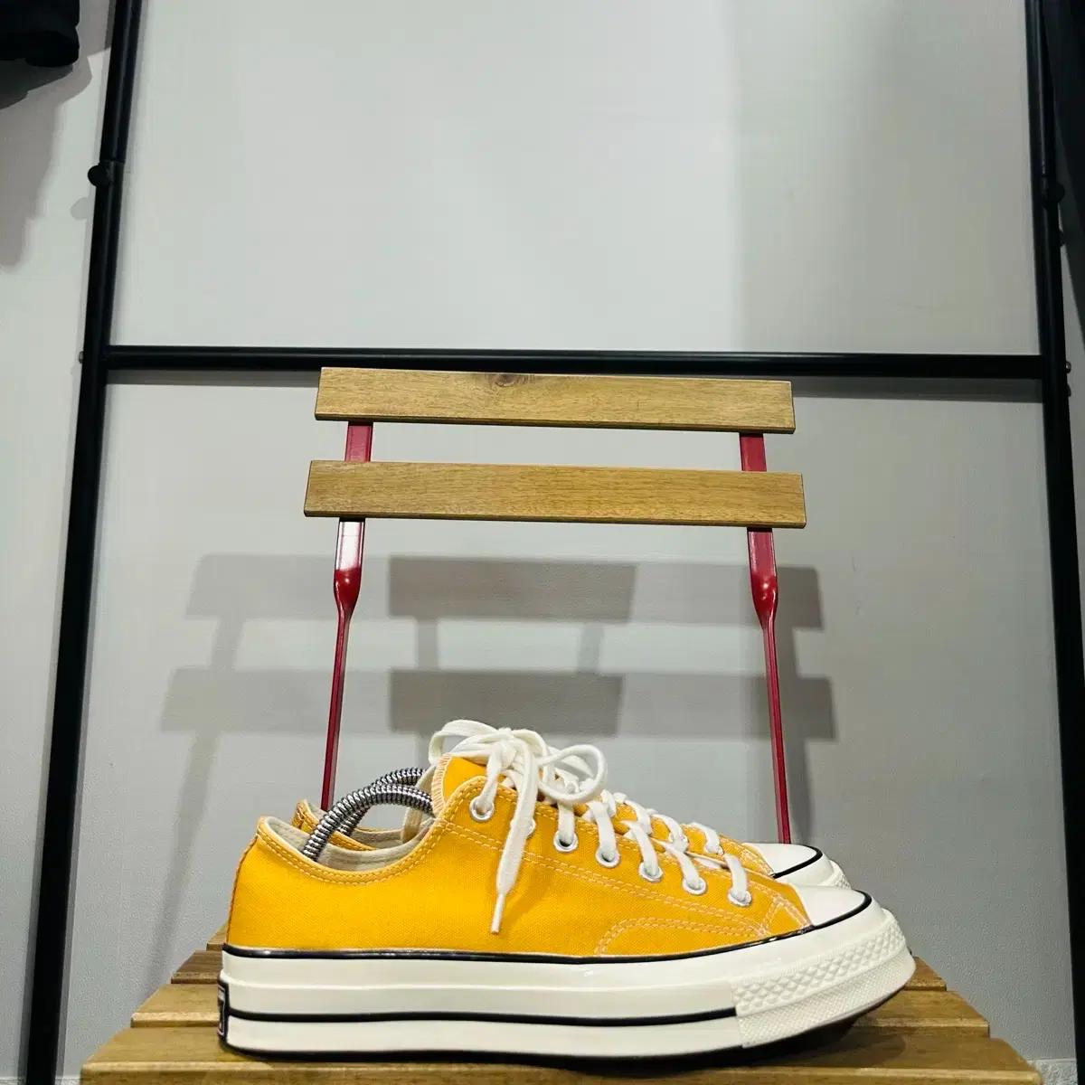 280) 컨버스 운동화 남성 남자 신발 척70s 로우 옐로우