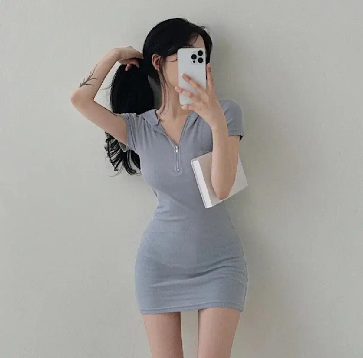 에이블리 반팔 후드 미니 원피스 여름옷 미시룩 페미닌 데일리 섹시 글램