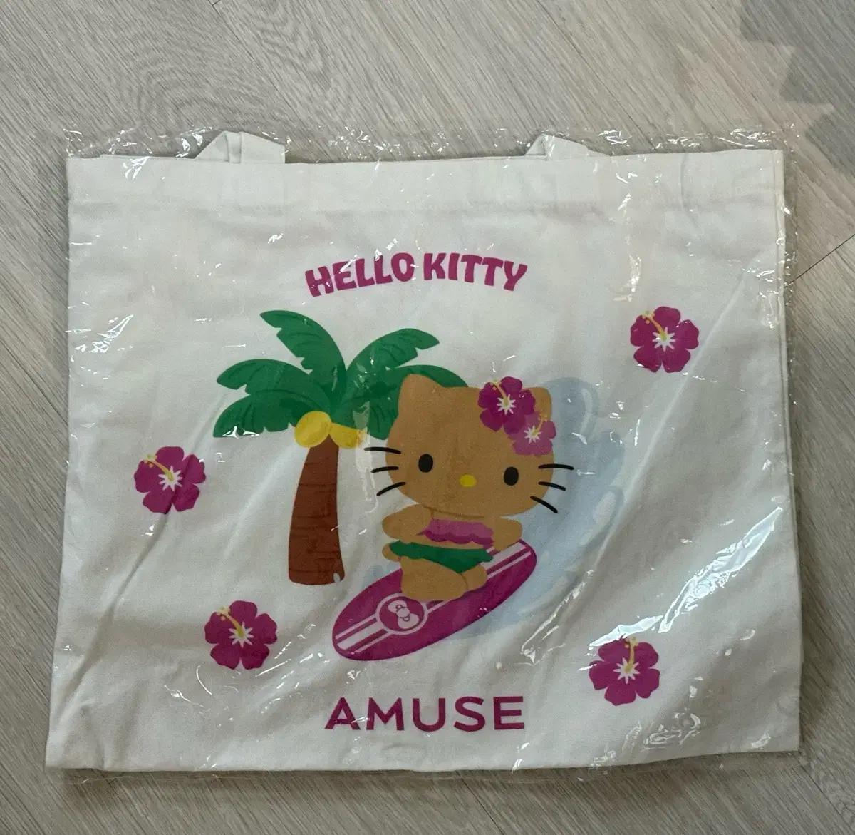 어뮤즈 헬로키티 에코백 새상품