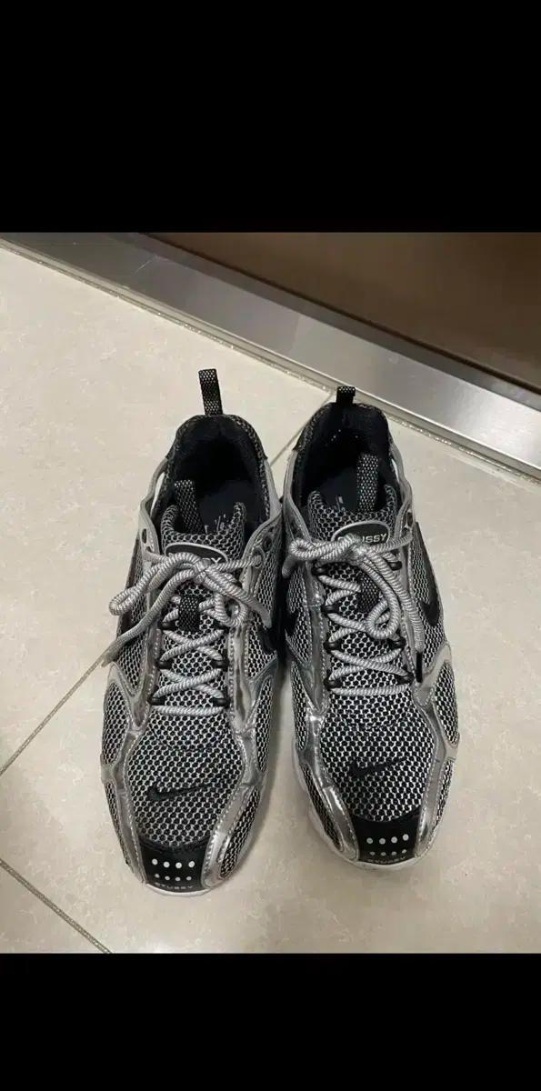 나이키 스투시 에어 줌 스피리돈 케이지2 퓨어 플래티넘 265