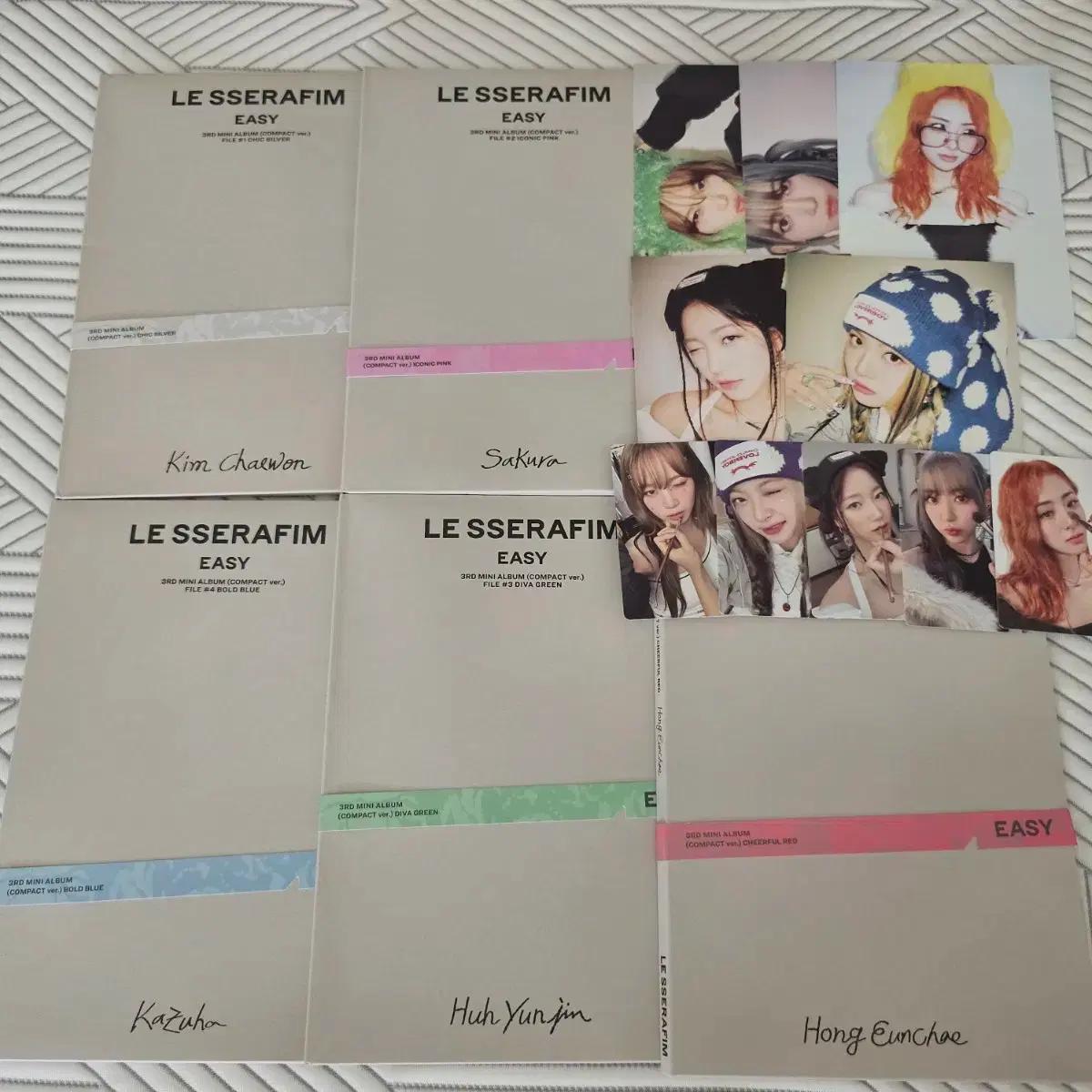 르세라핌 이지 컴팩트 easy compact 앨범 엽서 포카
