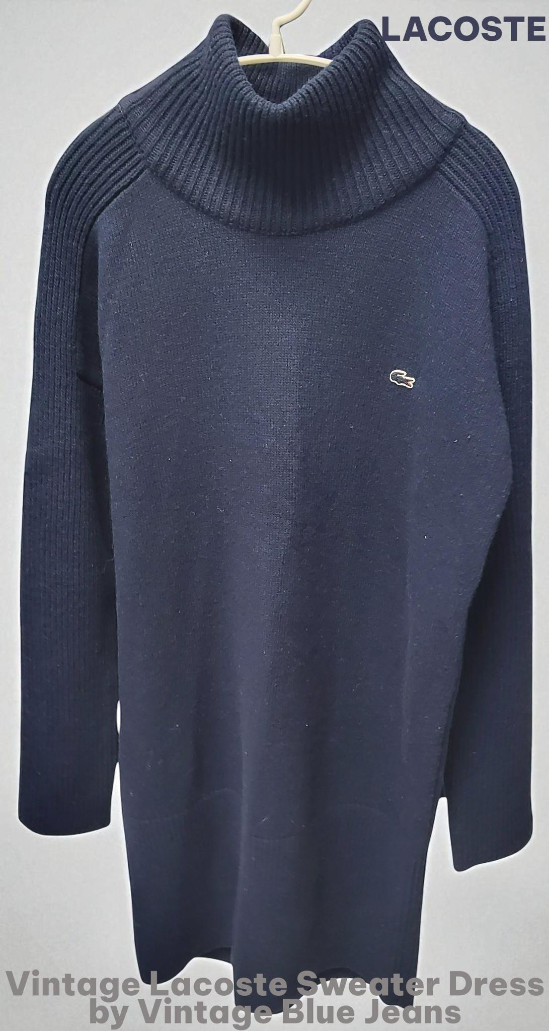 LACOSTE 라코스테 빈티지 울 니트 원피스 여성용 S사이즈