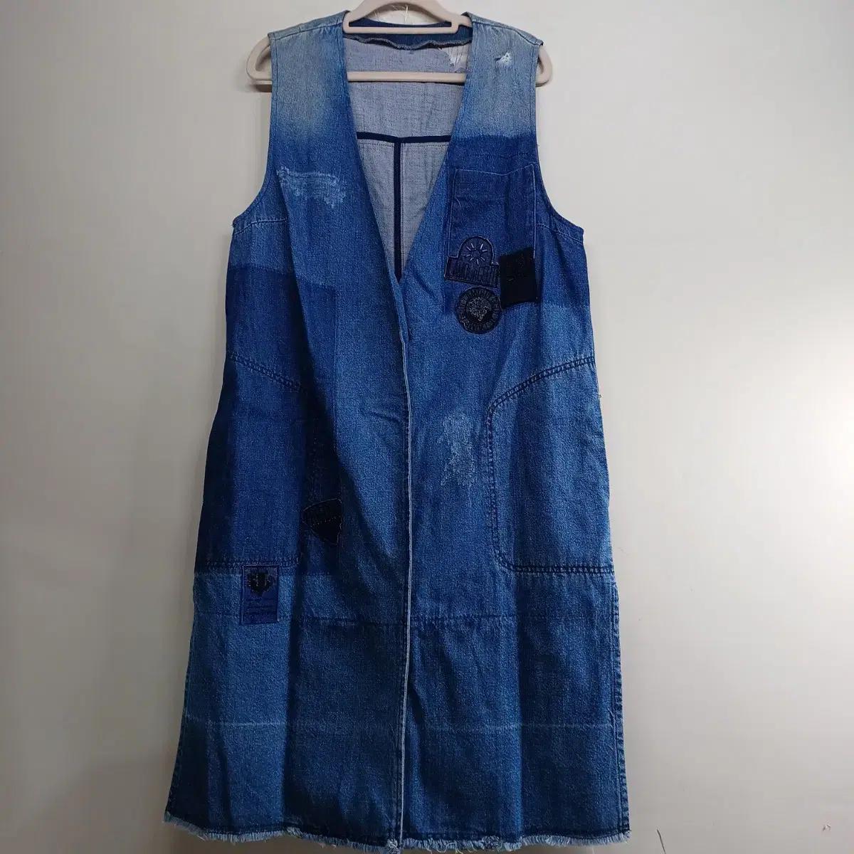 여성 청대님조끼 원피스100사이즈 봄가을 2507305