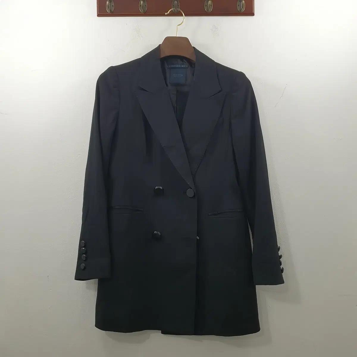 추44-55 모조에스핀 여성 블랙 데일리 미디 자켓 하객룩