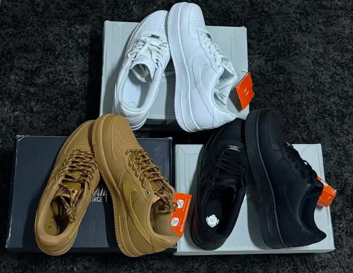 정품)새상품 나이키 에어포스 1 07 로우 스니커즈 3가지컬러