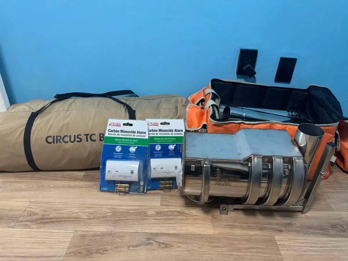 서커스 텐트 + 회목난로 판매합니다