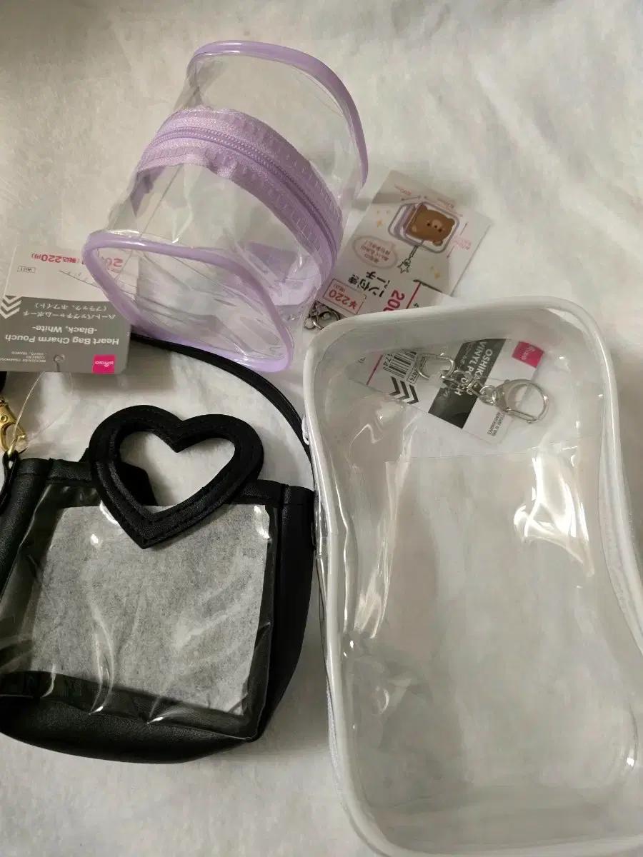 일본 다이소 누이 투명파우치 일괄