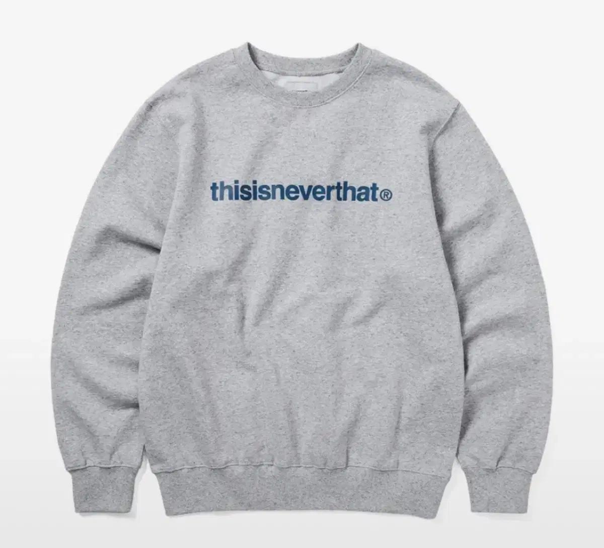 디스이즈네버댓 T-Logo LT Crewneck Heather Grey