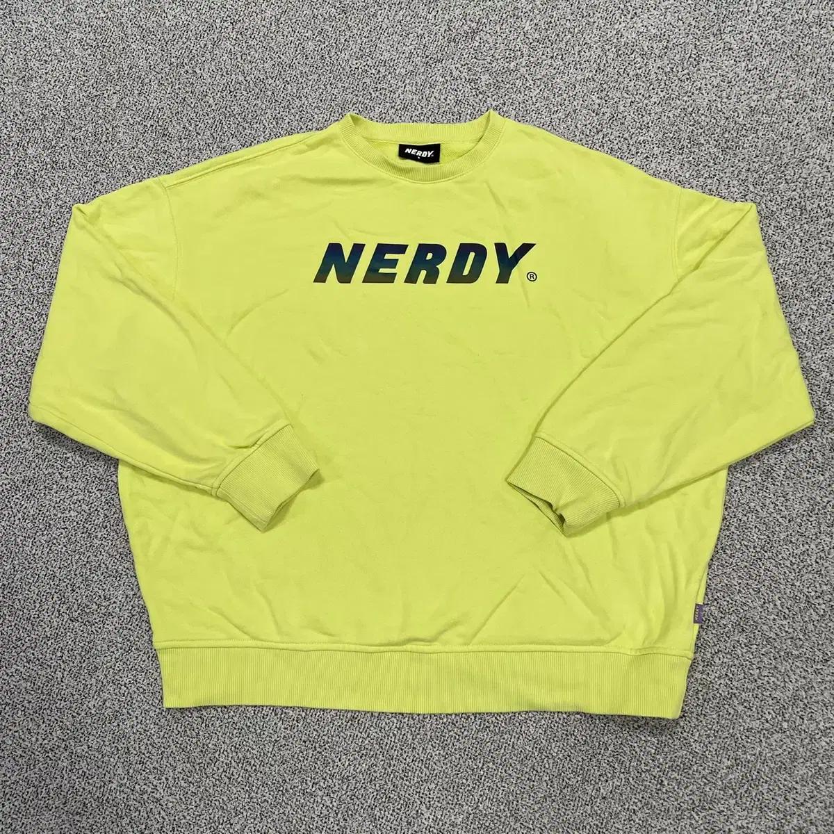 [S] 널디 빅로고 오버핏 공용 맨투맨 0611M