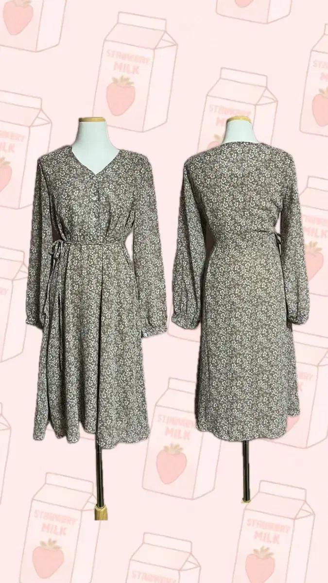 (새제품) 여성 꽃무늬 쉬폰 원피스