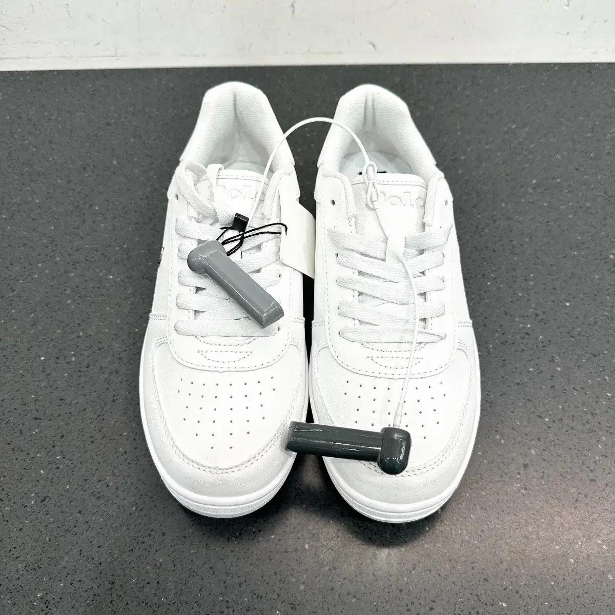 (정품/새상품) POLO 폴로 랄프 로렌 여성 화이트 코트 스니커즈