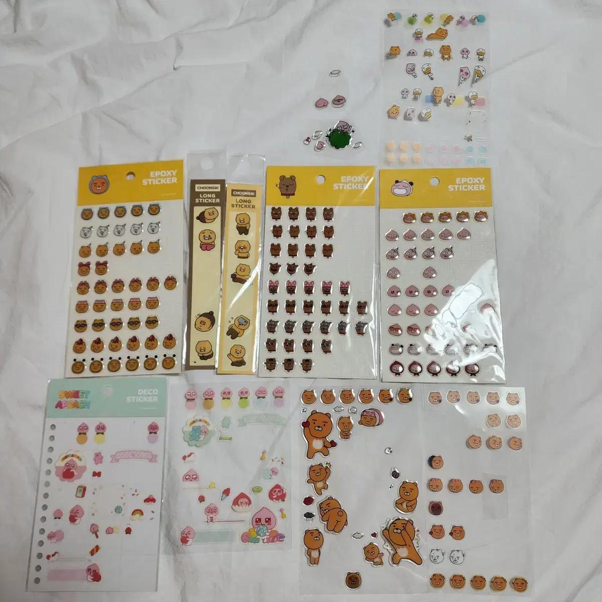 카카오프렌즈 에폭시스티커, 춘식이 다꾸스티커