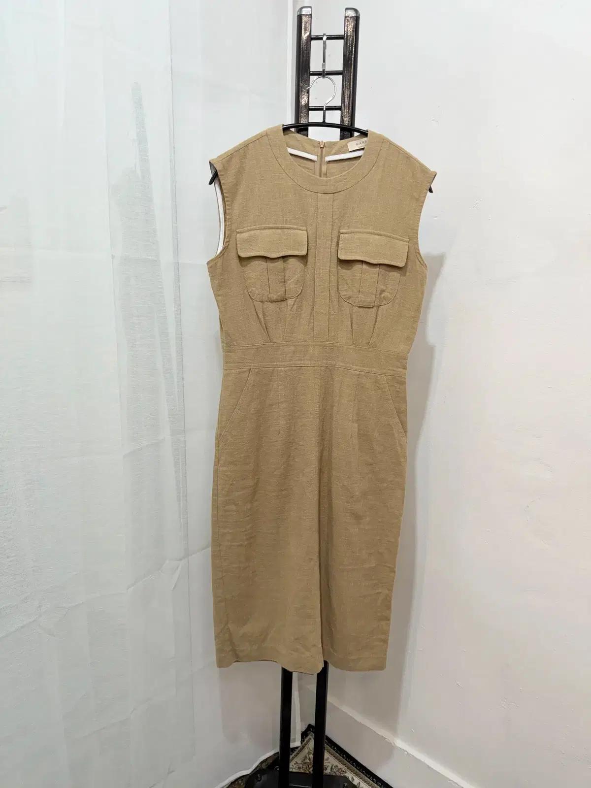 린넨 나시원피스 민소매원피스 리넨 3428