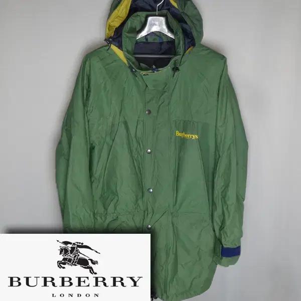 버버리/남성95/클래식바람막이후드코트자켓점퍼/달순구제155