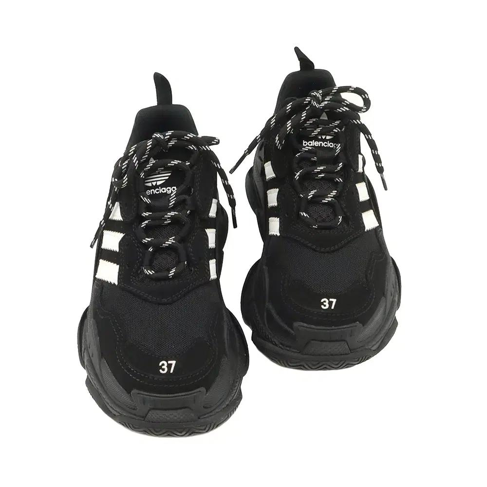 발렌시아가X아디다스 블랙&화이트 트리플 S 여성 스니커즈 37