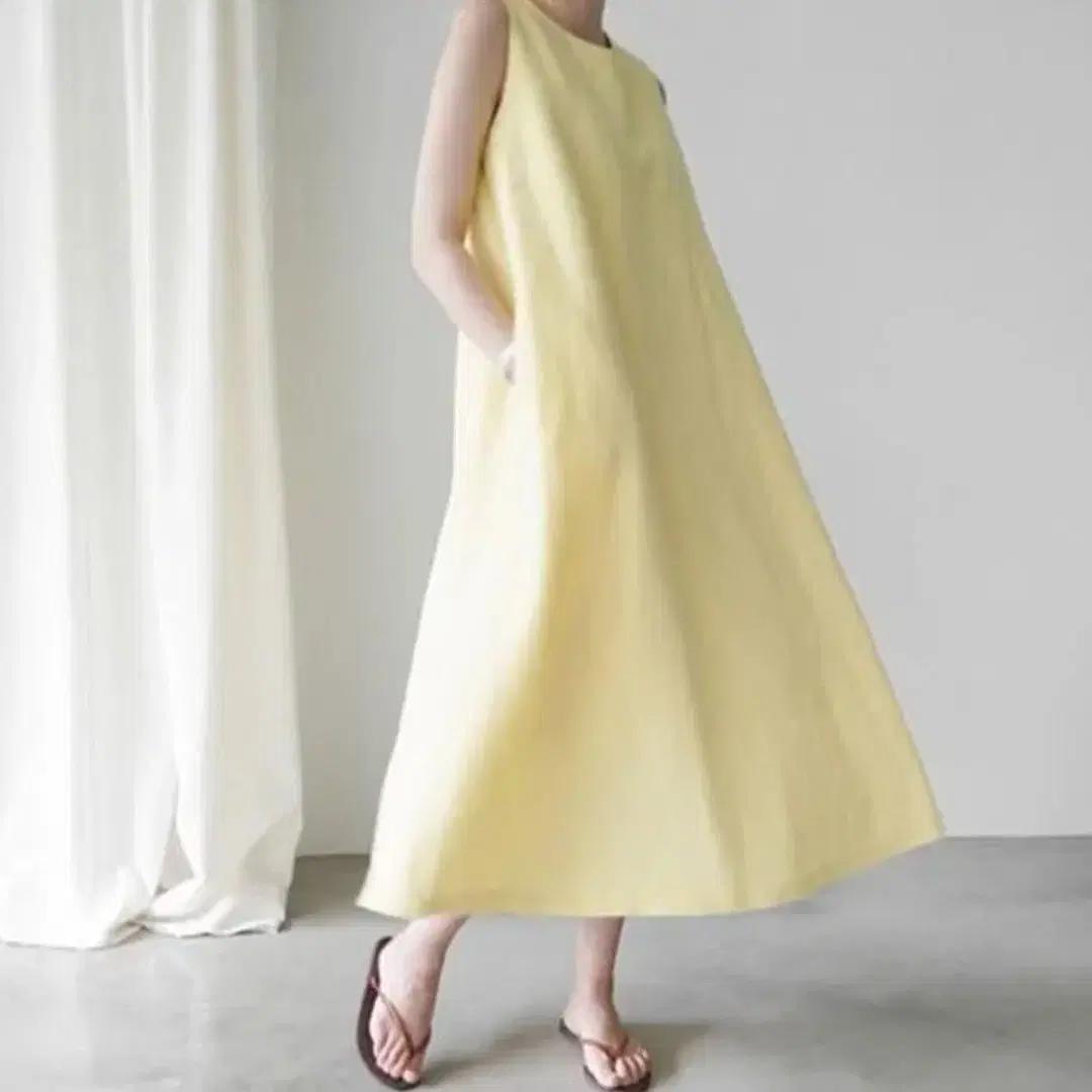 린넨 민소매 원피스(155cm이상)