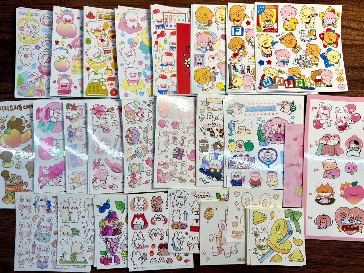 동물 캐릭터 인스 판매 또자 뿔소라 뚜 스티커 포장용품 키스컷 다꾸