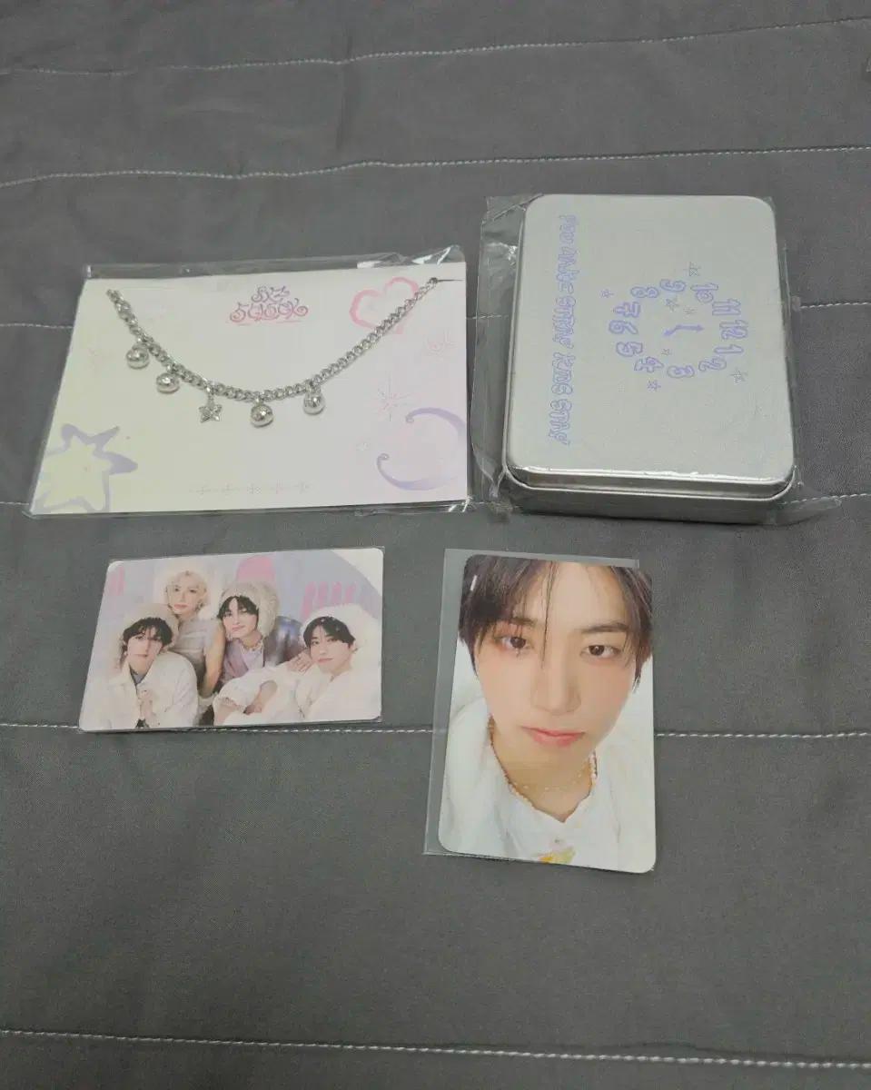 스트레이키즈 5CLOCK 팔찌 틴케이스 유닛포카 온라인특전 리노 한 md