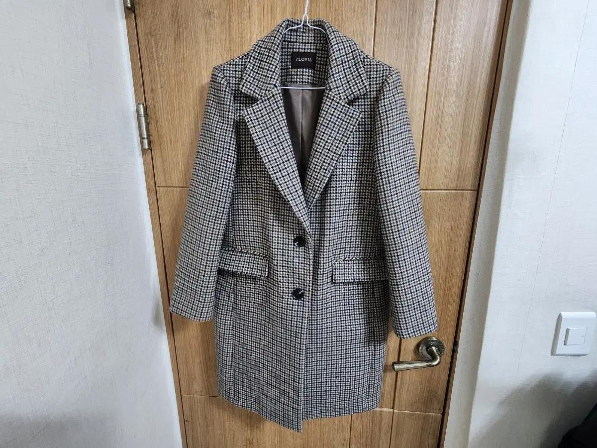 (66)여성 클라비스 체크 코트