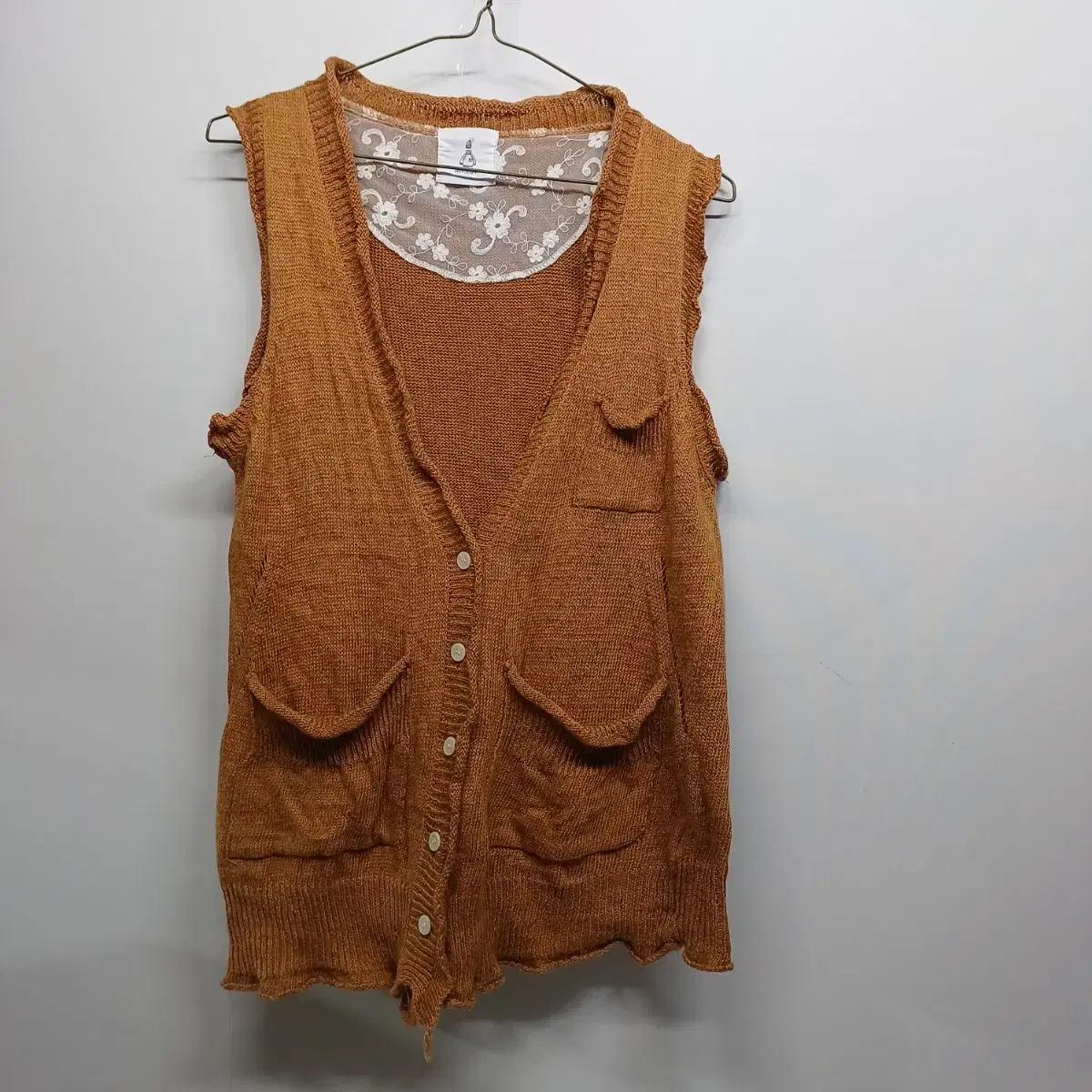 여성 빈티지 니트조끼95사이즈 봄가을 2507457