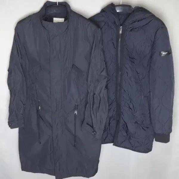 티아이포맨/남성100/롱바람막이코트경량퀼팅패딩세자켓점퍼/달순구제145