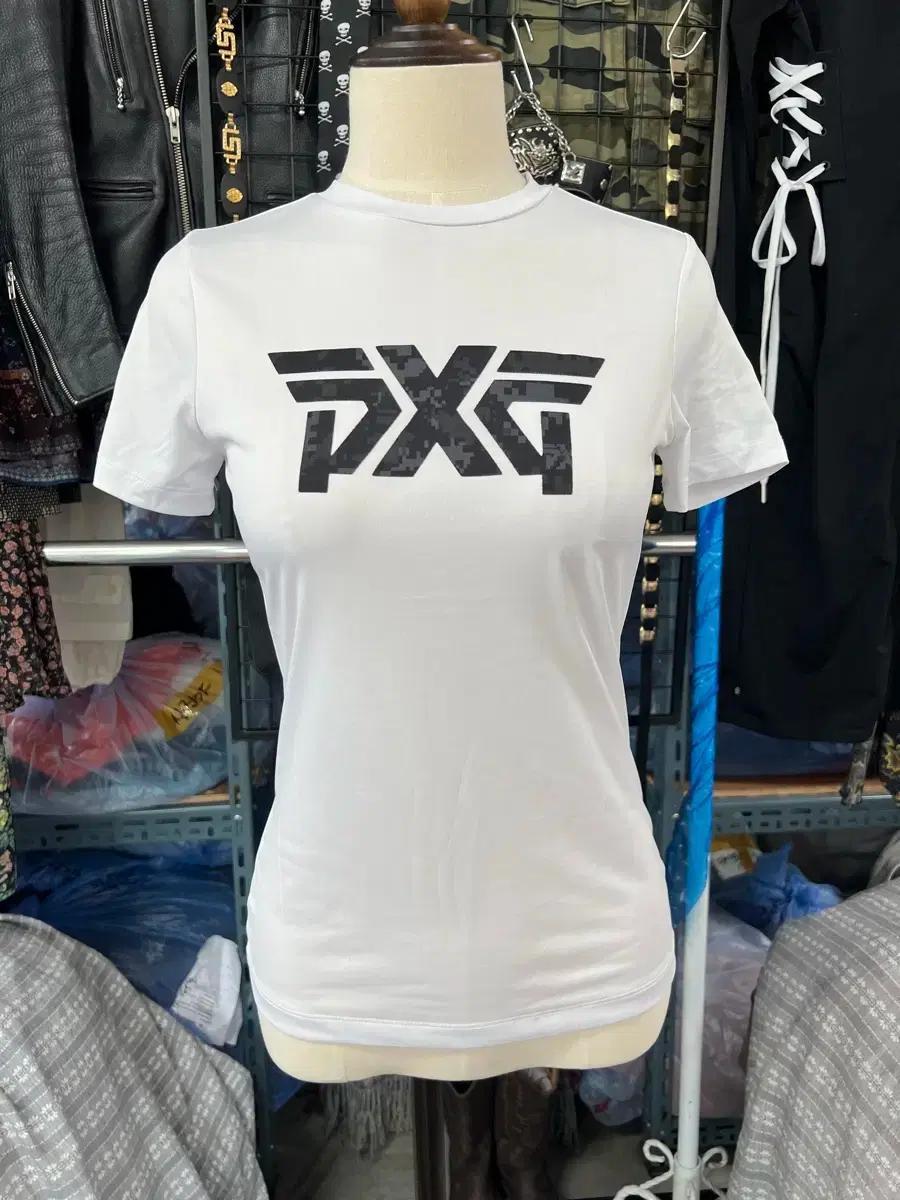 [골프] pxg 화이트 GOLF 반팔 티