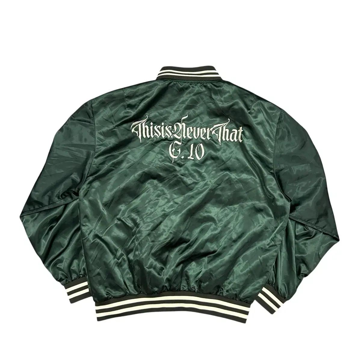 디스이즈네버댓 사틴 바시티자켓(S)