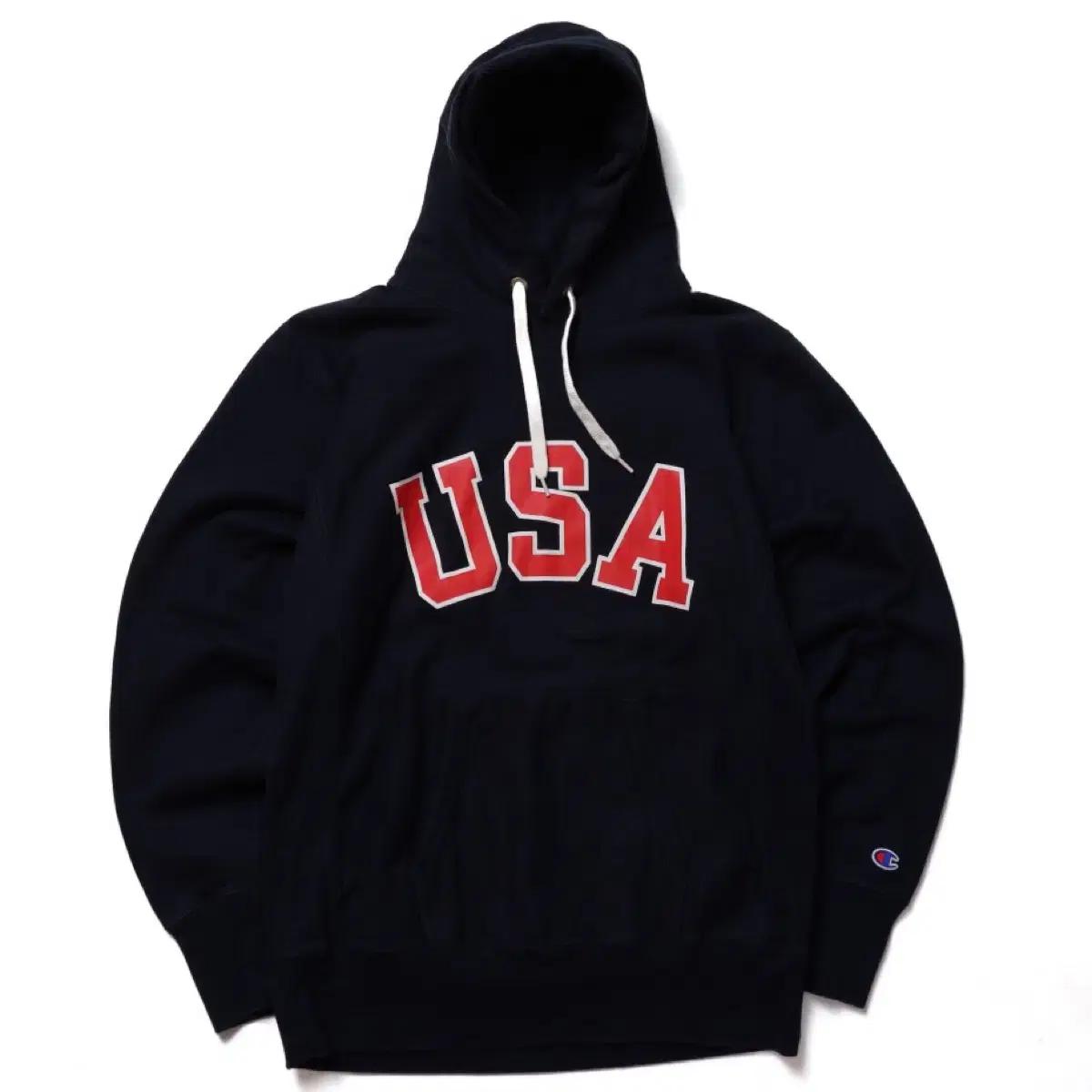 챔피온 Champion USA Embroidered Hoodie