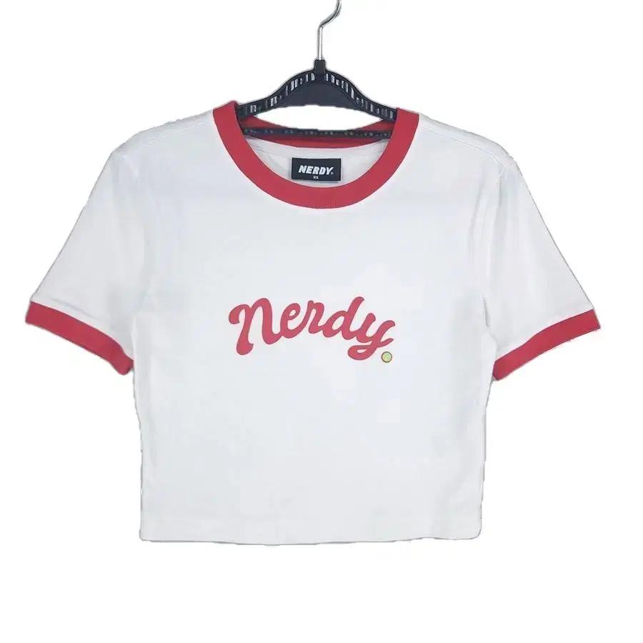 [여XS]널디 화이트 크롭 반팔티[Y56-167]/레이디블루