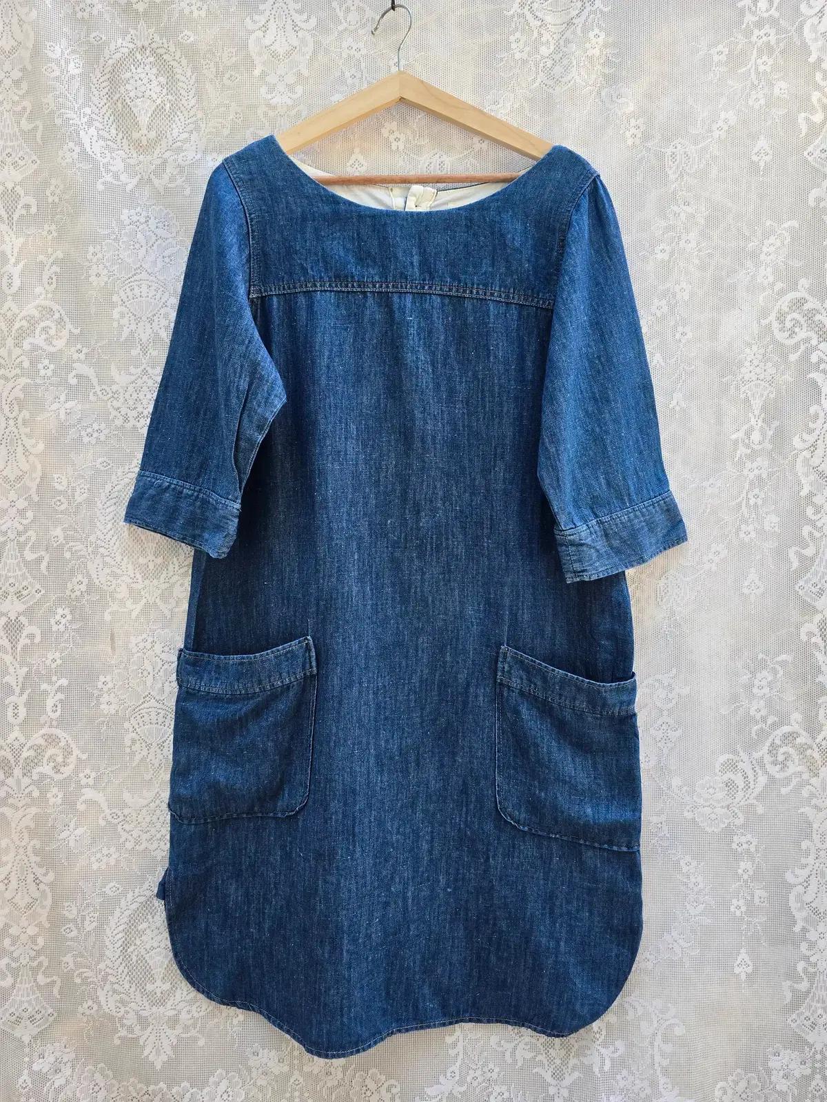 쉽스  (made in japan)  리넨혼방 원피스