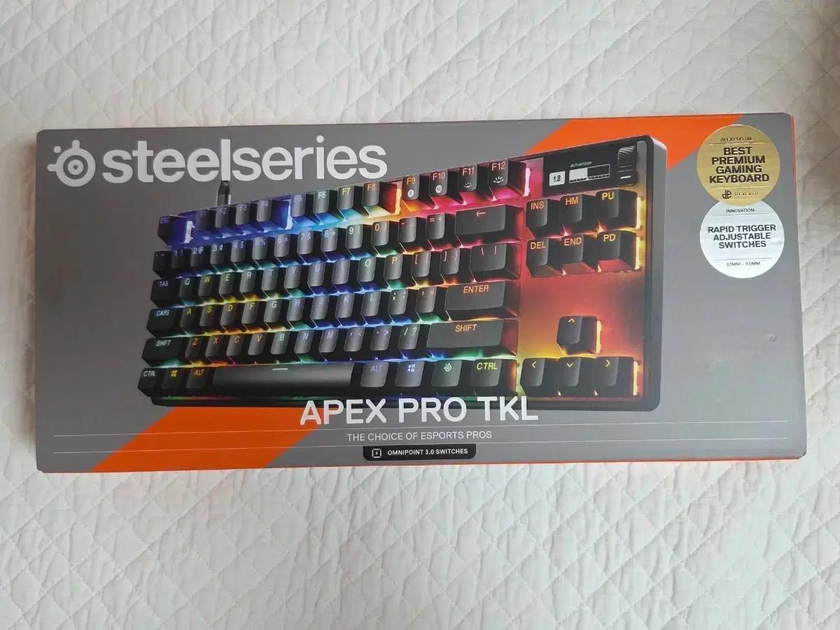 스틸시리즈 Apex Pro TKL Gen3 게이밍 키보드 텐키리스 새상품