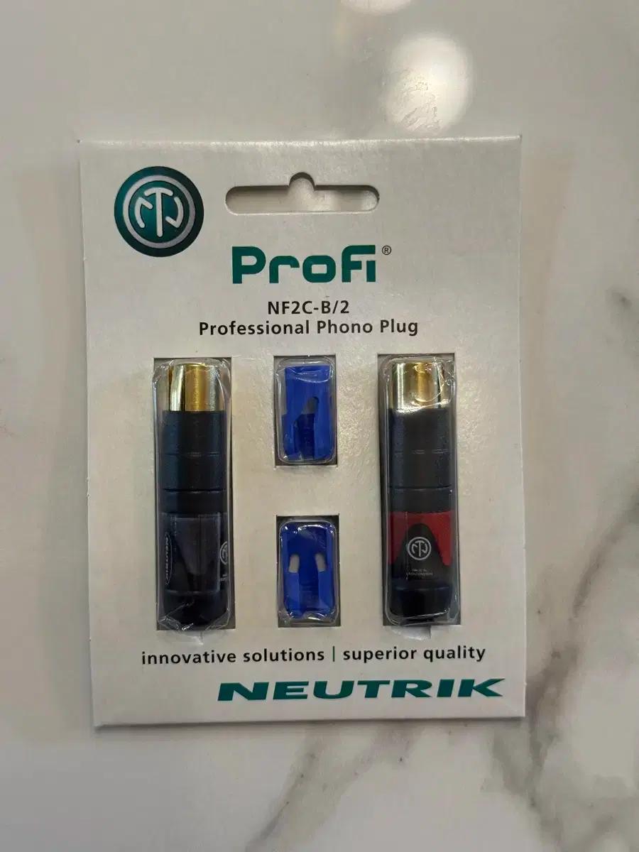 뉴트릭 프로파이 Neutrik NF2C-B/2 RCA커넥터 1조