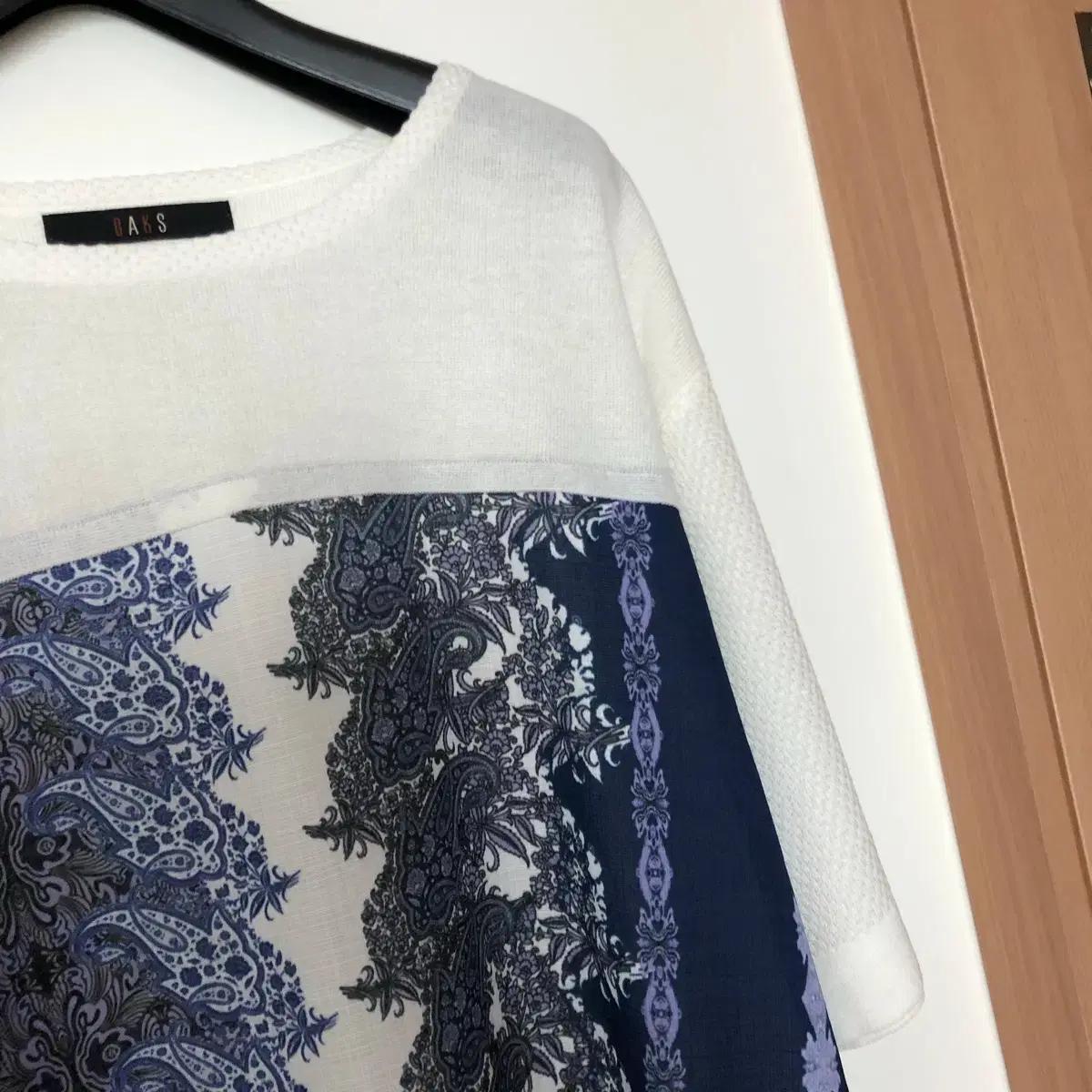 닥스 레이디스 페이즐리 럭셔리 우아 반팔 여름 원피스 결혼식 하객룩휴가룩