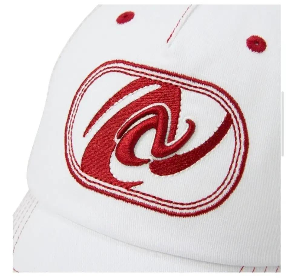 널디 NERDY 레이아웃 스티치 볼캡 화이트